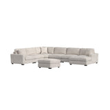 Arizona Modular Wedge with 1 pillow 20" in Steno Beige