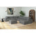 Arizona Modular Ottoman in Steno Charcoal – SKU U-8540-9442-000 | Elements