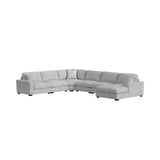 Arizona Modular RHF Chaise with 1 pillow 20" in Steno Stone