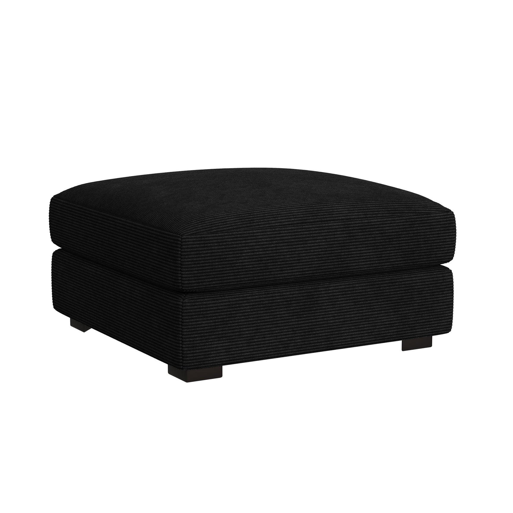 Arizona Modular Ottoman in Steno Black - Tampa Furniture Outlet