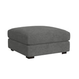 Arizona Modular Ottoman in Steno Charcoal - Tampa Furniture Outlet