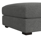 Arizona Modular Ottoman in Steno Charcoal - Tampa Furniture Outlet