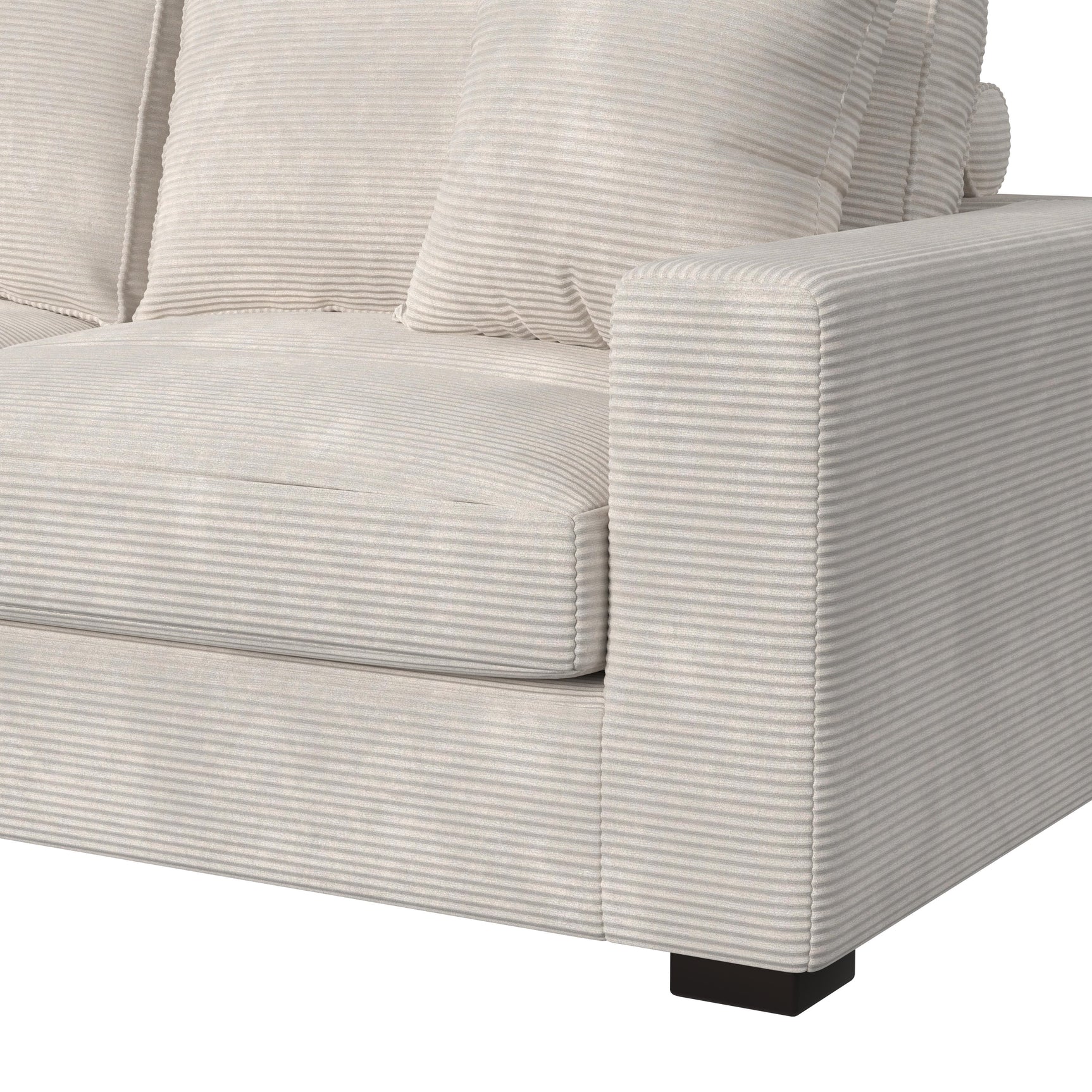 Arizona Modular RHF Armchair with 1 pillow 20" in Steno Beige - Tampa Furniture Outlet