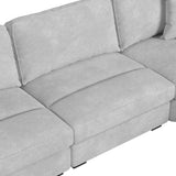 Arizona Modular Armless Chair in Steno Stone - Tampa Furniture Outlet