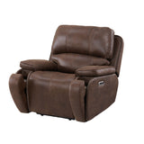 Atlantis Power Motion Recliner with Power Head Recliner in Heritage Brown