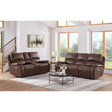 Atlantis Power Motion Sofa with Power Motion Head Recliner in Heritage Brown – SKU U-5230-8640-305PP | Elements