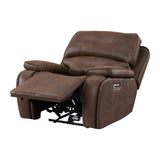 Atlantis Power Motion Recliner with Power Head Recliner in Heritage Brown - Tampa Furniture Outlet
