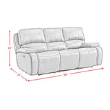 Atlantis Power Motion Sofa with Power Motion Head Recliner in Heritage Brown - Tampa Furniture Outlet