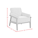 Ava Chair in Langley Blue - Tampa Furniture Outlet
