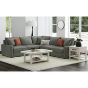 Avalanche End Table with USB in Antique White – SKU T-11600-7-ET | Elements