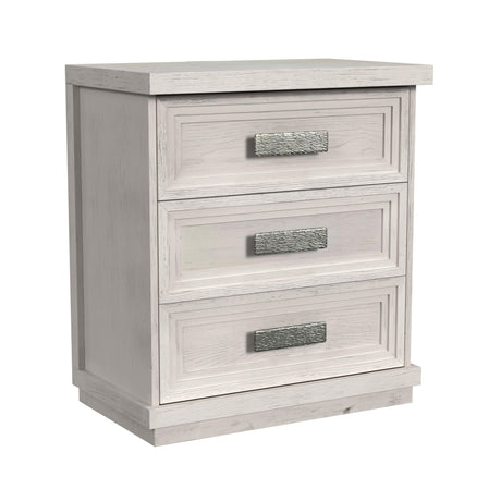 Avalanche 3-Drawer Nightstand with USB in Antique White - Tampa Furniture Outlet