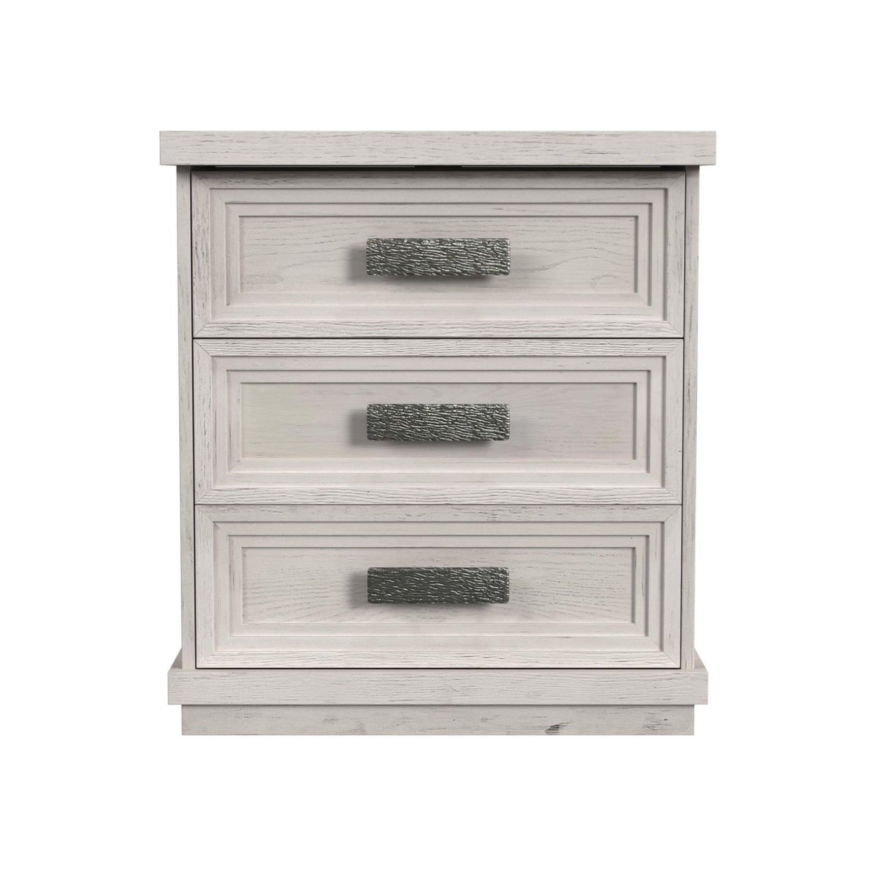 Avalanche 3-Drawer Nightstand with USB in Antique White - Tampa Furniture Outlet