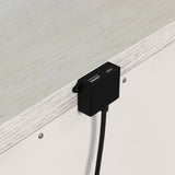 Avalanche 3-Drawer Nightstand with USB in Antique White - Tampa Furniture Outlet