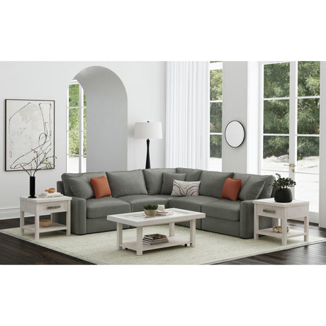 Avalanche Coffee Table in Antique White - Tampa Furniture Outlet