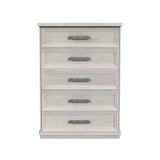 Avalanche 5-Drawer Chest in Antique White - Tampa Furniture Outlet