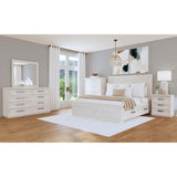 Avalanche King Storage Bed in Antique White – SKU B-11600-7-KSB | Elements