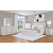 Avalanche King Storage Bed in Antique White – SKU B-11600-7-KSB | Elements