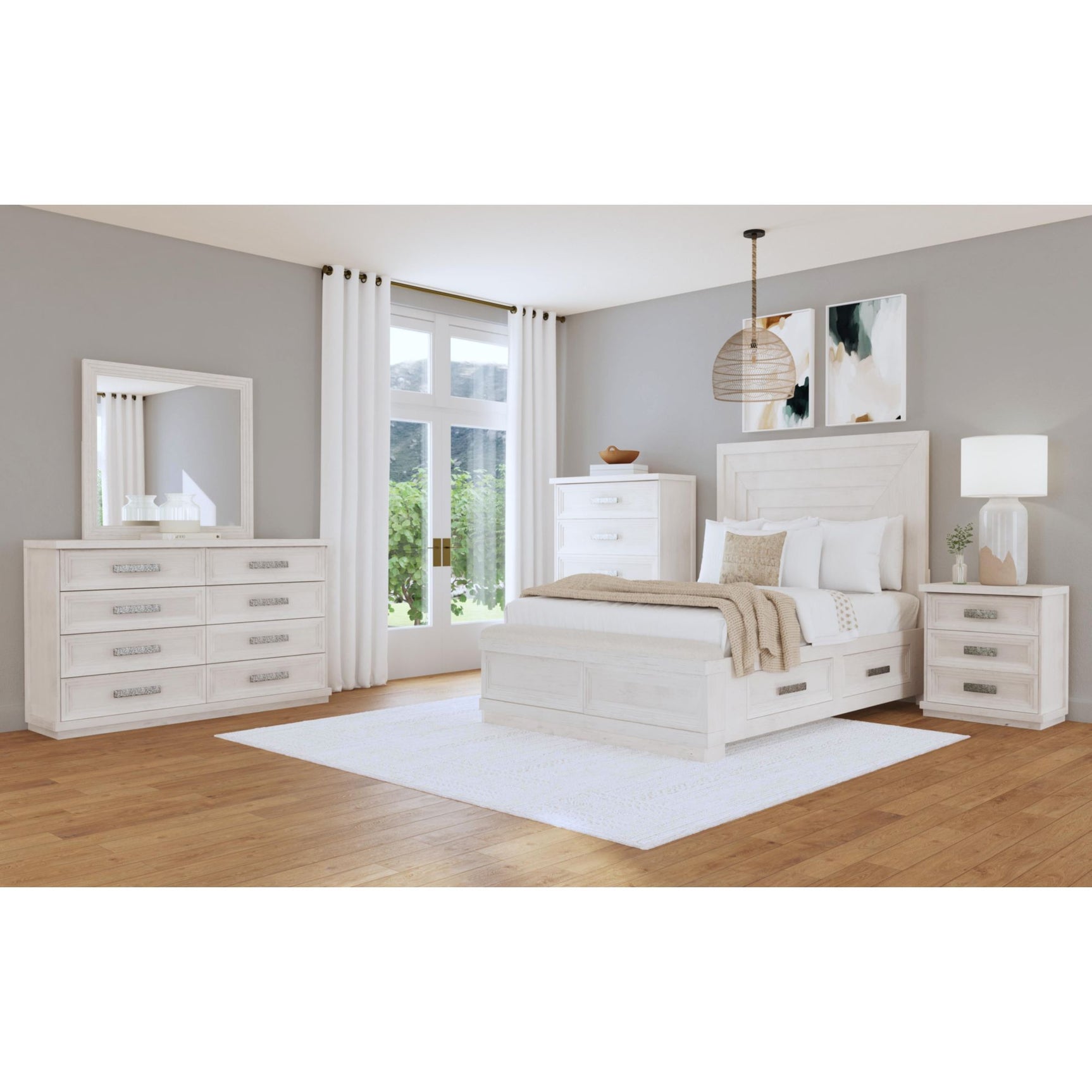 Avalanche 8-Drawer Dresser in Antique White – SKU B-11600-7-DR | Elements