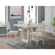 Avalanche Square Counter Table in Antique White – SKU D-11600-7-SCT | Elements