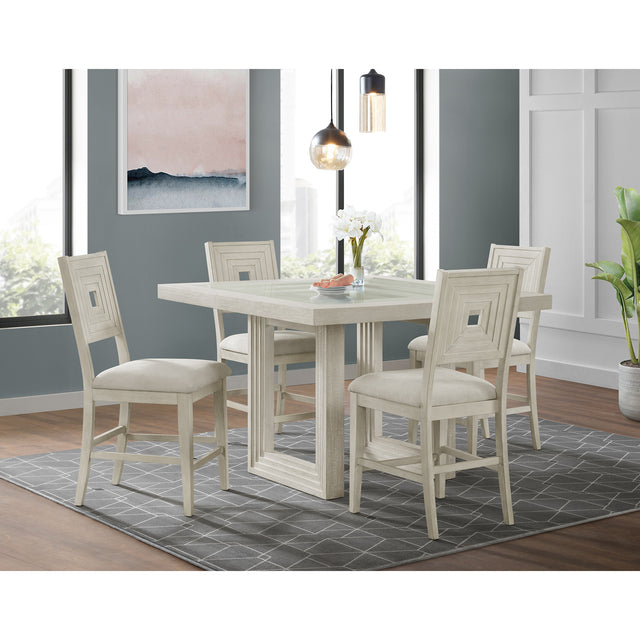 Avalanche Counter Side Chair in Antique White (2 Per Carton) – SKU D-11600-7-CSC | Elements