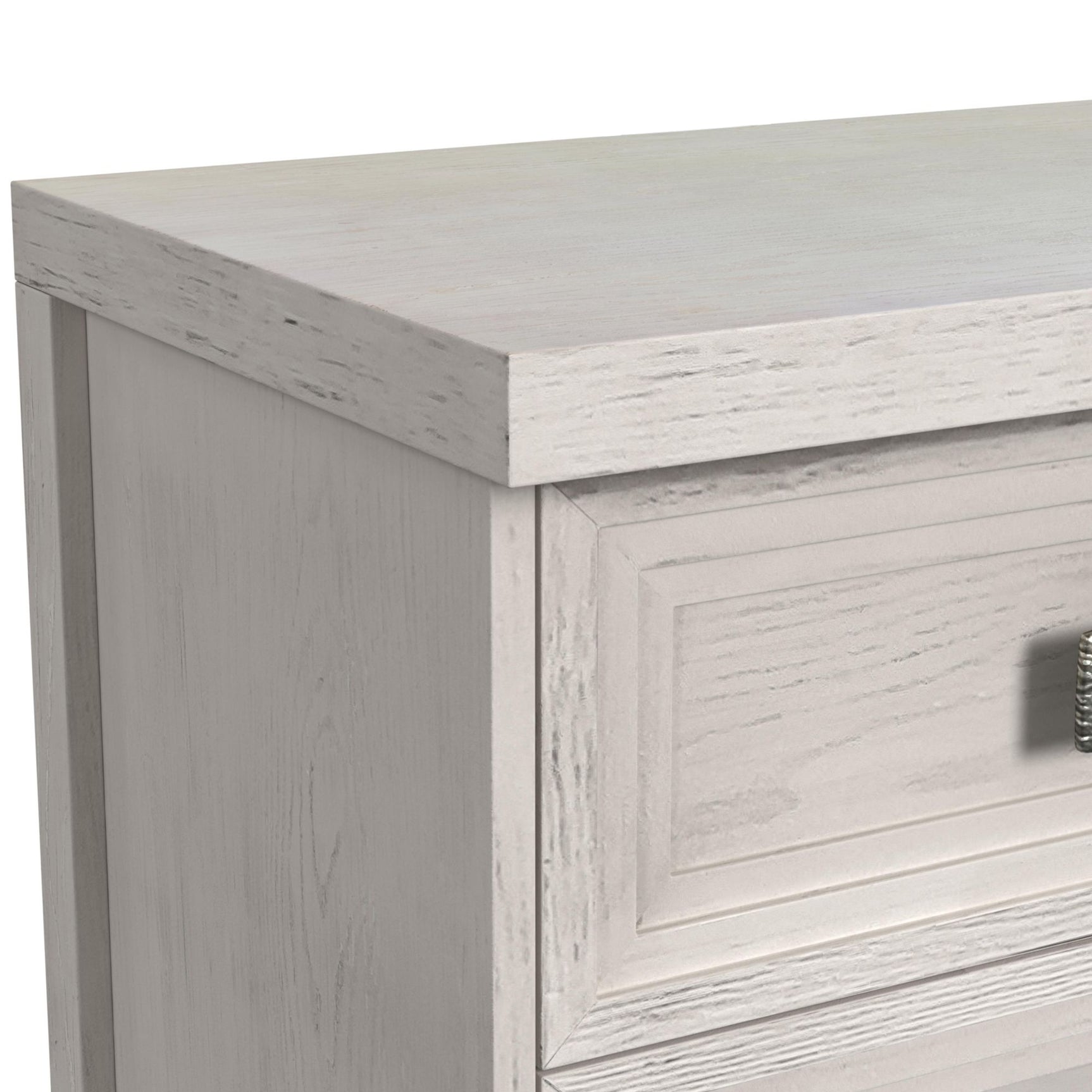 Avalanche Dresser and Mirror Set in Antique White - Tampa Furniture Outlet