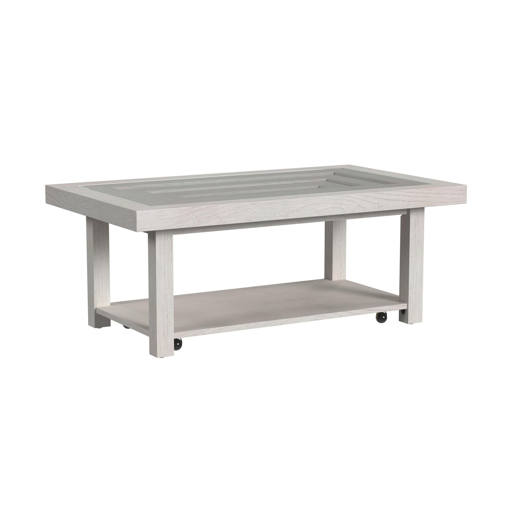Avalanche Coffee Table in Antique White - Tampa Furniture Outlet
