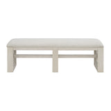 Avalanche Dining Bench in Antique White - Tampa Furniture Outlet