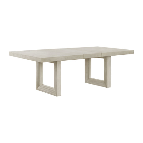 Avalanche Rectangular Dining Table with 18" Leaf in Antique White - Tampa Furniture Outlet
