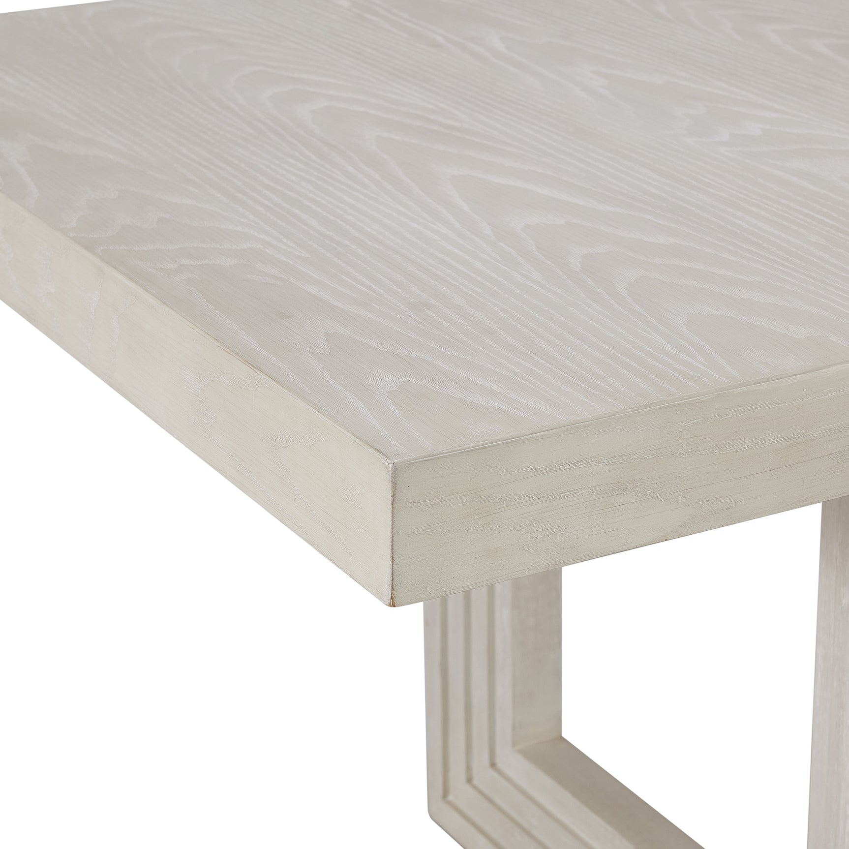 Avalanche Rectangular Dining Table with 18" Leaf in Antique White - Tampa Furniture Outlet