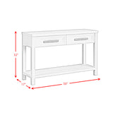 Avalanche Sofa Table in Antique White - Tampa Furniture Outlet