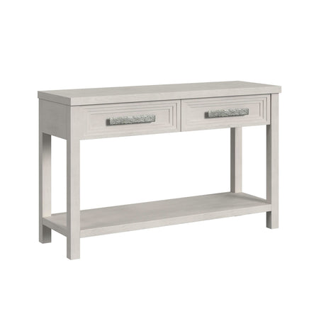 Avalanche Sofa Table in Antique White - Tampa Furniture Outlet