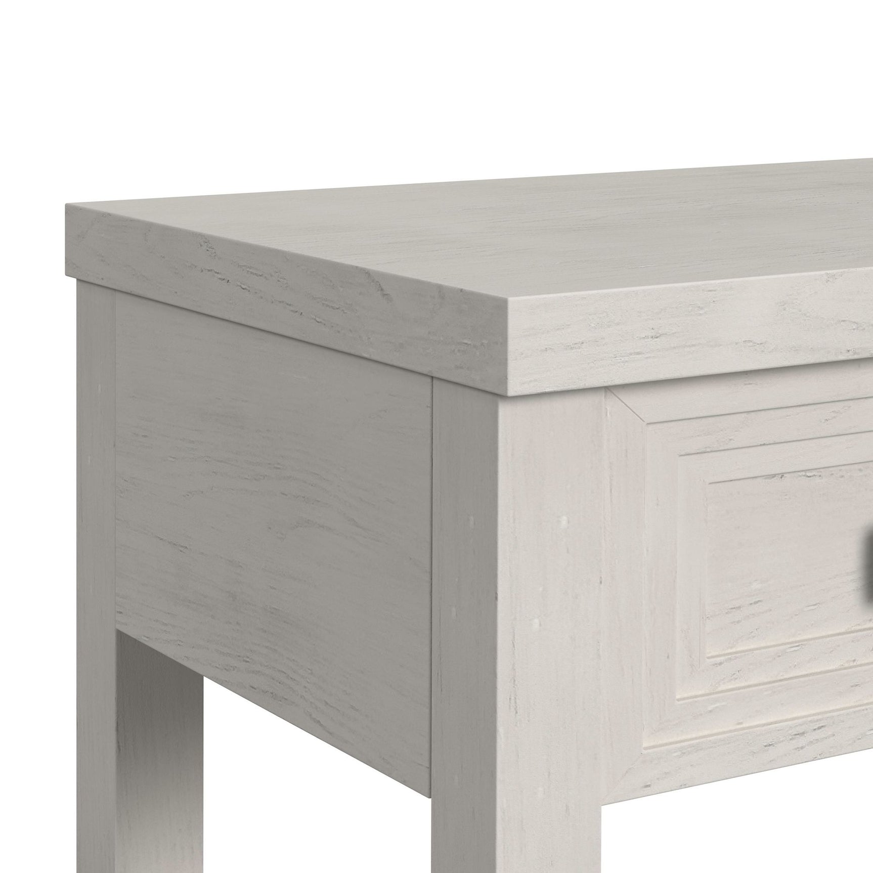 Avalanche Sofa Table in Antique White - Tampa Furniture Outlet