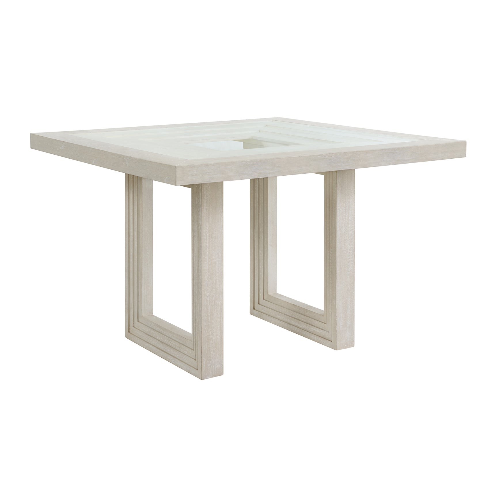 Avalanche Square Counter Table in Antique White - Tampa Furniture Outlet