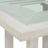 Avalanche Square Counter Table in Antique White - Tampa Furniture Outlet