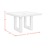 Avalanche Square Counter Table in Antique White - Tampa Furniture Outlet