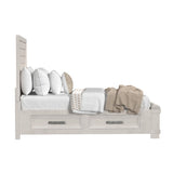 Avalanche Queen Storage Bed in Antique White - Tampa Furniture Outlet