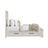 Avalanche King Storage Bed in Antique White