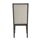 Axel Dining Chair with Light Grey Fabric in Espresso (2 Per Carton) - Tampa Furniture Outlet