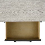 Axel Server in Light Grey and Espresso - Tampa Furniture Outlet