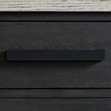 Axel Server in Light Grey and Espresso - Tampa Furniture Outlet