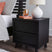 Tampa Furniture Outlet - Ashley Furniture - Danziar Bedroom - Two Drawer Night Stand / Black - B1013-92
