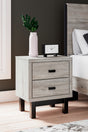 Tampa Furniture Outlet - Ashley Furniture - Vessalli Bedroom - King Panel Bed with Extensions / Gray - B1036B8