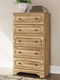Tampa Furniture Outlet - Ashley Furniture - Aleaport Bedroom - One Drawer Night Stand / Warm Brown - PCB1075-91
