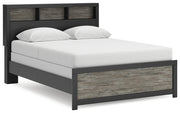 Tampa Furniture Outlet - Ashley Furniture - Broachmyn Bedroom - Queen Bookcase Bed / Black/Gray - PCB1118B2