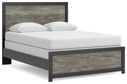 Tampa Furniture Outlet - Ashley Furniture - Broachmyn Bedroom - Queen Panel Bed / Black/Gray - PCB1118B4