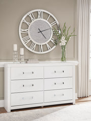 Tampa Furniture Outlet - Ashley Furniture - Maeling Bedroom - Six Drawer Dresser / White - PCB1119-31