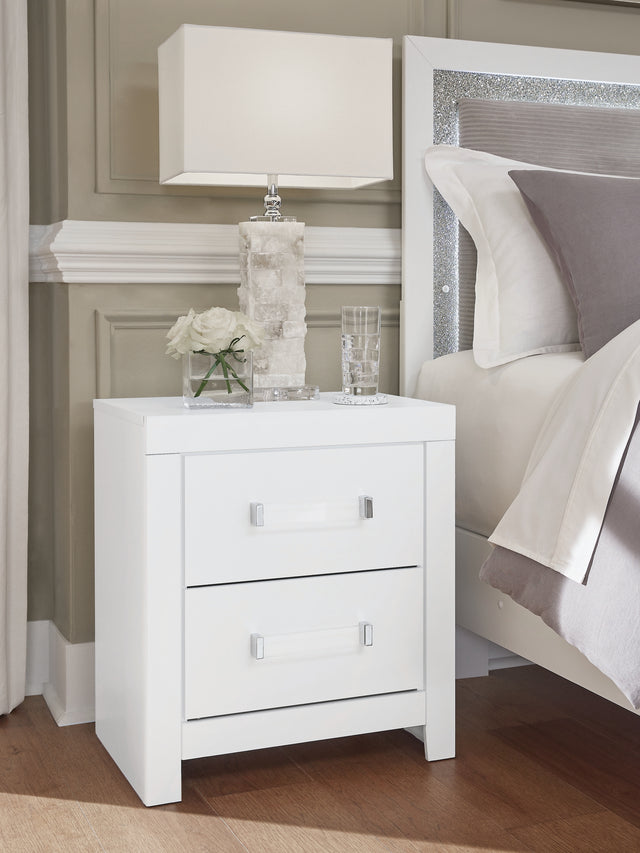 Tampa Furniture Outlet - Ashley Furniture - Maeling Bedroom - Two Drawer Night Stand - PCB1119-92