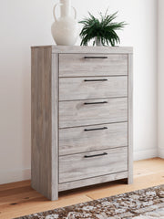 Tampa Furniture Outlet - Ashley Furniture - Broachmyn Bedroom - Five Drawer Chest / Gray - PCB1120-46
