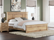 Tampa Furniture Outlet - Ashley Furniture - Makidern Bedroom - King Panel Bed / Tan - PCB1170B12