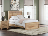 Tampa Furniture Outlet - Ashley Furniture - Makidern Bedroom - Full Panel Bed / Tan - PCB1170B19